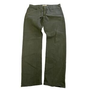Mens MADEWELL Green Garment-Dyed Athletic Slim Jeans Sz 35X32
